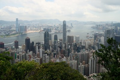 Victoria Peak and Central, Hong Kong, July 2011