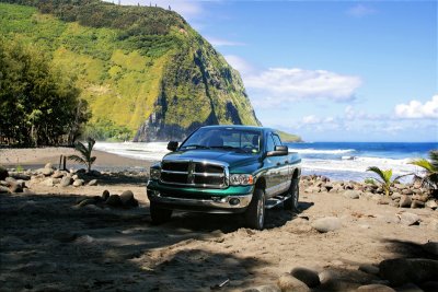 Dodge Ram at Waipio Valley