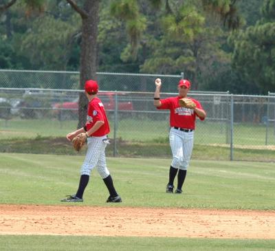 Blake throwing to Casey