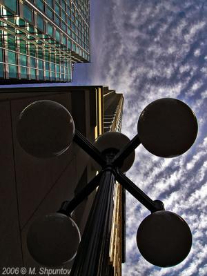 Lamp Post and Buildings