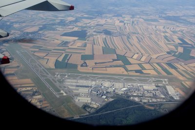 Overflying Vienna airport