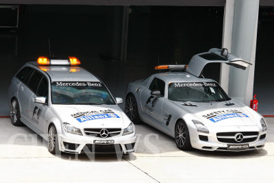 Medical and Safety cars from AMG/Mercedes Benz