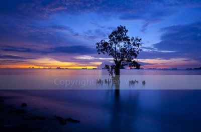 Sunset at Nirwana Beach, Padang, Indonesia