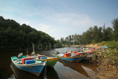 Fishing boats in Kg. Sungai Ular, Kuantan