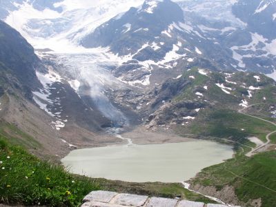 A glacier and its destined lake