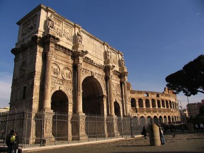 Arco di Costantino and Colosseo