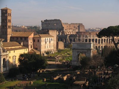 Colosseo viewed from Palatino Hill