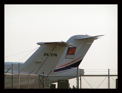 Phoenix Suns NBA Team Plane