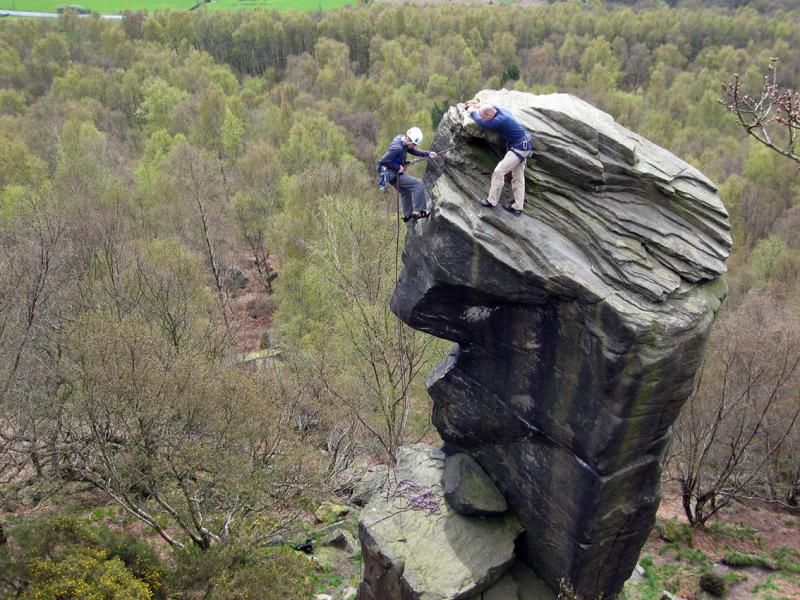 Rivelin Needle abseil