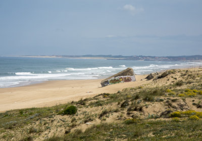 Beach and old WWII defence