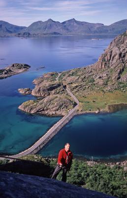 CC abbing off Solens Sonner, Sea Slab, Lofoten