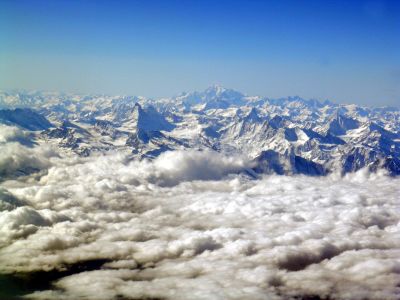 Matterhorn and Mont Blanc