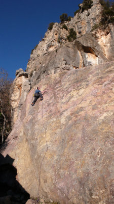 CC on La Dalle a Claude (4+), St Jeannet