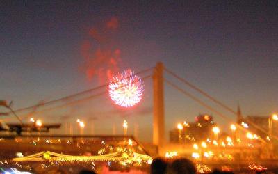 Budapest at night- fireworks