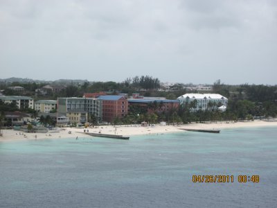 View of Nassau from the boat