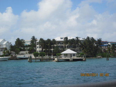 Traveling by small boat to the Blue Lagoon Isle