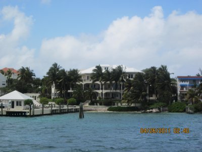 Traveling by small boat to the Blue Lagoon Isle