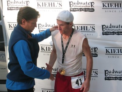 Chris Kostman and I at the finish