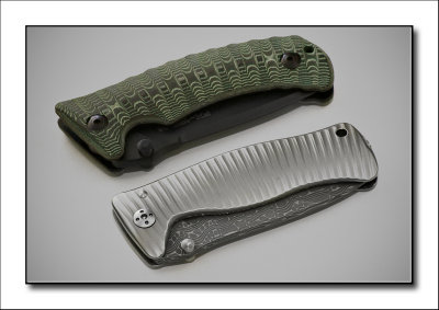 Lion Steel SR-1 - Titanium folder with Chad Nichols Iguana Damascus blade - FOX Pro Hunter