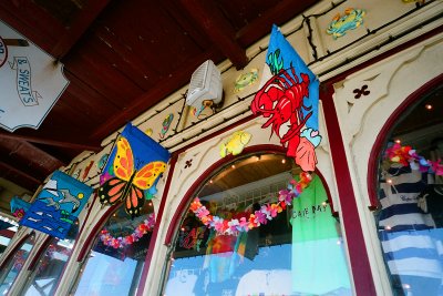 colorful shops abound....