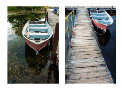docks and rowboats