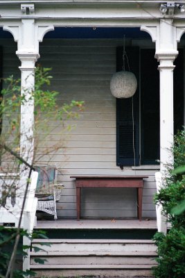 Old porch through an ancient lens