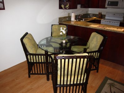 New dining set and new flooring