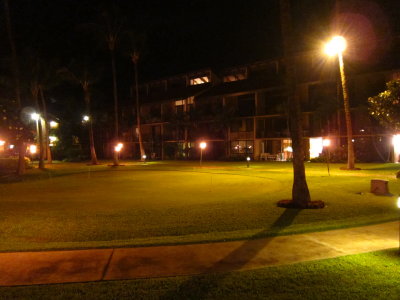 Luana Kai grounds at night