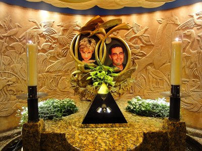 Princess Diana and Dodi Al Fayed memorial in Harrods Store,London