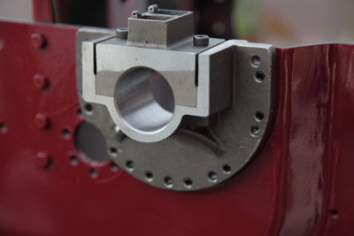left crank shaft support casting test fitted.