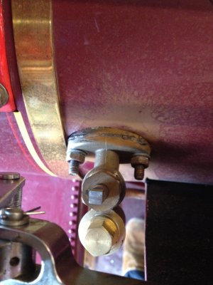 Clack (non return) valve leaking at the flange.