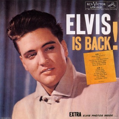 'Elvis Is Back' ~ Elvis Presley (Vinyl Album & CD)