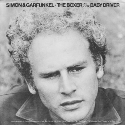 'The Boxer / Baby Driver' ~ Simon & Garfunkel (7'' Single Cover)