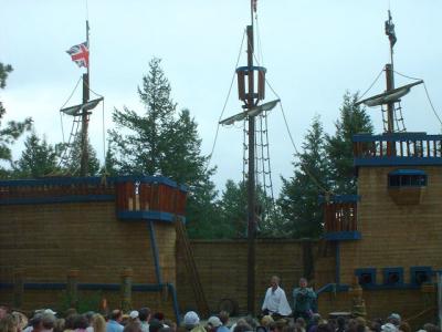 Pirate Ship Stage with Puke and Snot