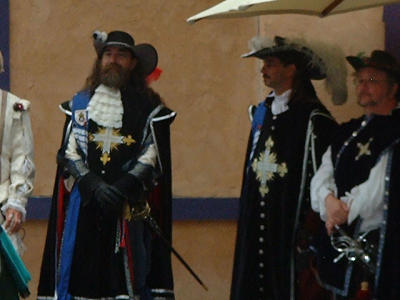 Texas Muskateers at Knighting Ceremony