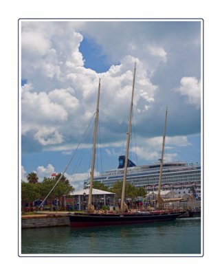Spirit of Bermuda. Royal Navy Dockyards.