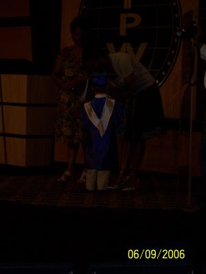Ben receives his diploma