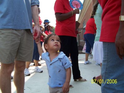 July 4th Parade at New Life Child Development Center (Ben and Evan's pre-school)