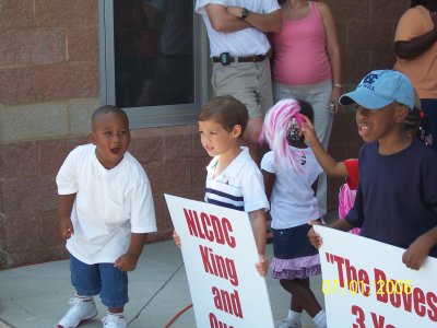 July 4th Parade at New Life Child Development Center (Ben and Evan's pre-school)
