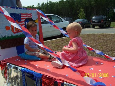 July 4th Parade at New Life Child Development Center (Ben and Evan's pre-school)