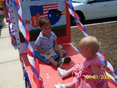 July 4th Parade at New Life Child Development Center (Ben and Evan's pre-school)