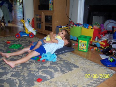 Evan and Ben playing
