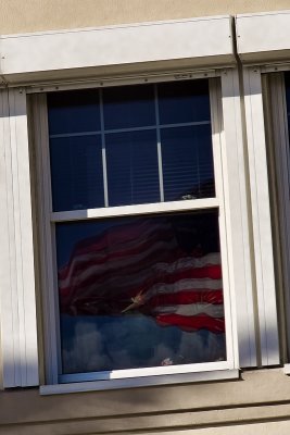 Flag in a Window