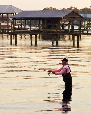 Cigar Smoking Fisherman at Dawn