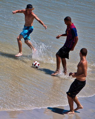 Soccer in the Surf