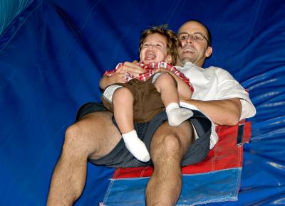 2nd Bday:Sliding-Down-with-Daddy