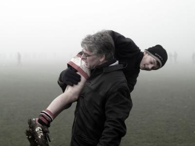 freezing fog: rugby in richmond park