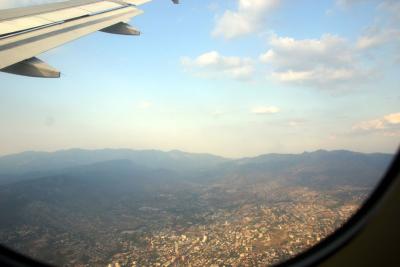 Llegando a Tegucigalpa