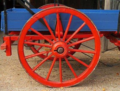 Red Cart Wheel*Credit*