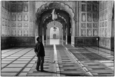 Inside the mosque, Lahore